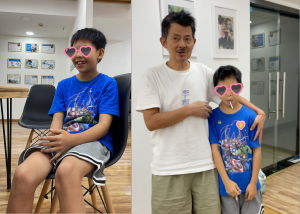 girl with autism, epilepsy, and cerebral palsy with her dad